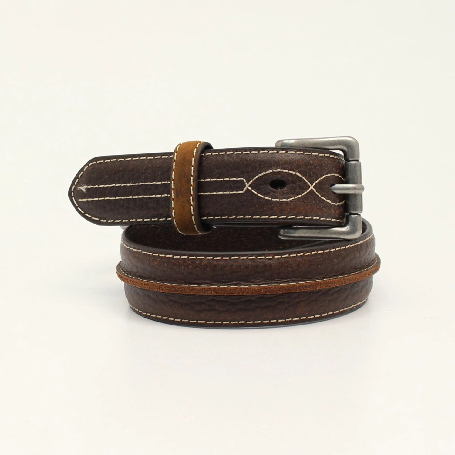 Kids Brown Center Bump Belt 3 Kids Brown Center Bump Belt
