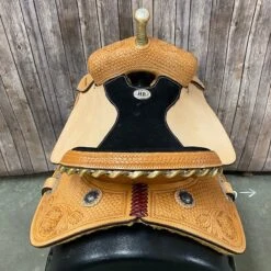 HR Saddlery 16 Inch Barrel Saddle. -Western Cowboy Equipment BarrelJ 3