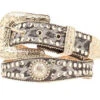 Grey Leopard Print With Concho's And Rhinestones -Western Cowboy Equipment Blazin Roxx Ladies Fashion Belt prod 63708 l N3512206