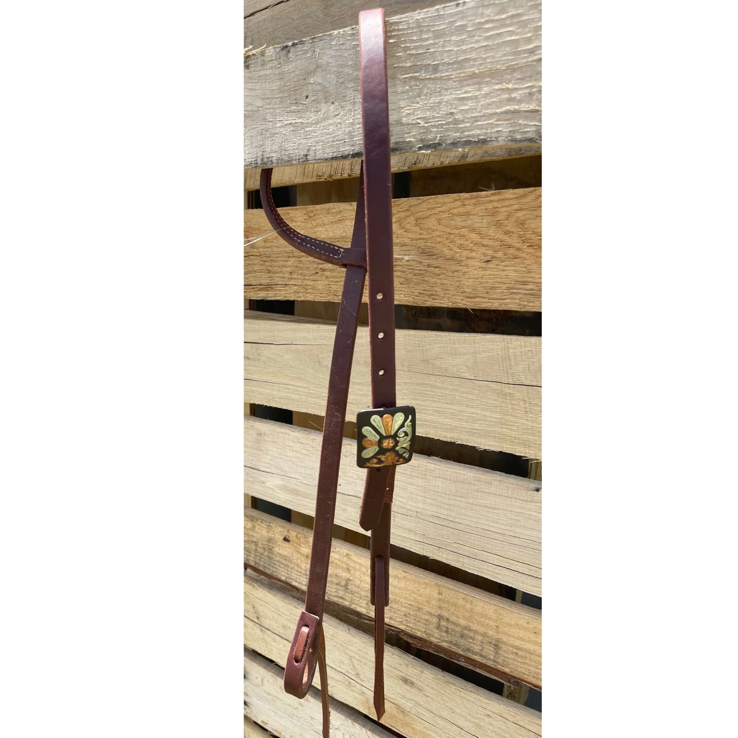 Cowperson Tack One Ear Headstall With Square Buckle 3 Cowperson Tack One Ear Headstall With Square Buckle