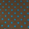 Wyoming Traders Mocha And Blue Polka Dot Wild Rag -Western Cowboy Equipment CM