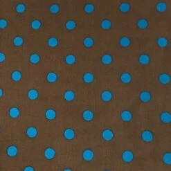 Wyoming Traders Mocha And Blue Polka Dot Wild Rag