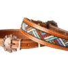Beaded Inlay Dog Collar -Western Cowboy Equipment DC 17