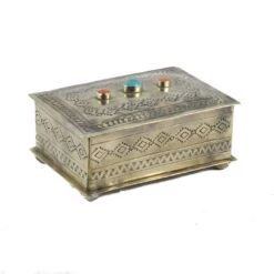 J. Alexander Silver Diamond Stamped Jewelry Box -Western Cowboy Equipment DSC 3290