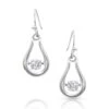 Montana Silversmiths Montana Silver Dancing Glassed Earrings -Western Cowboy Equipment ER4148
