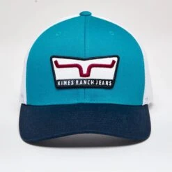 Kimes Ranch Extra Crunchy Trucker Cap 11 Kimes Ranch Extra Crunchy Trucker Cap -Western Cowboy Equipment EXTRACRUNCHY teal