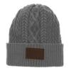 Hooey Ladies Beanie Grey W/ Brown Mercantile Patch -Western Cowboy Equipment HPR23 75 R 800x 58206