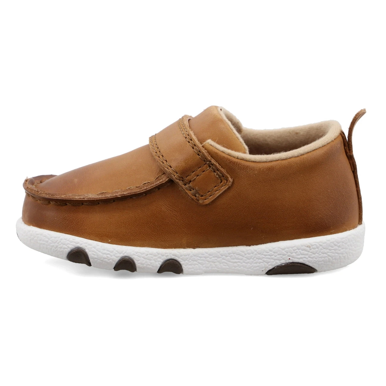 Twisted X Infant Tan Leather Velcro Driving Mocc 4 Twisted X Infant Tan Leather Velcro Driving Mocc - Image 2