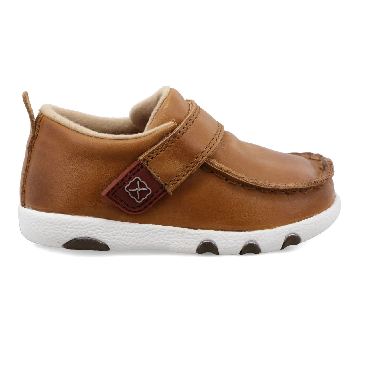 Twisted X Infant Tan Leather Velcro Driving Mocc 6 Twisted X Infant Tan Leather Velcro Driving Mocc - Image 4