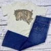 J.Forks Hippie Horse Kid's Tee -Western Cowboy Equipment IMG 1436
