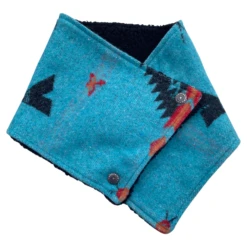 Turquoise TeePee Neck Wrap -Western Cowboy Equipment IMG 2680