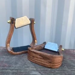 Nettles 2" Cherry Stirrup With Leveler 7 Nettles 2" Cherry Stirrup With Leveler -Western Cowboy Equipment IMG 4607