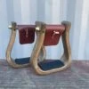 Nettles 2" Stained Barrel Racer Stirrup -Western Cowboy Equipment IMG 4609