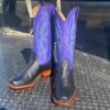 Fenoglio Black & Purple Smooth Ostrich Boots -Western Cowboy Equipment IMG 5370
