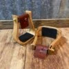 Nettles 3" Varnish Finish Barrel Stirrup -Western Cowboy Equipment IMG 7068