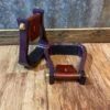 Nettles 2" Distressed Purple Barrel Stirrup -Western Cowboy Equipment IMG 7072