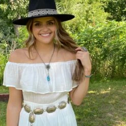 White Maxi Dress -Western Cowboy Equipment IMG 9116