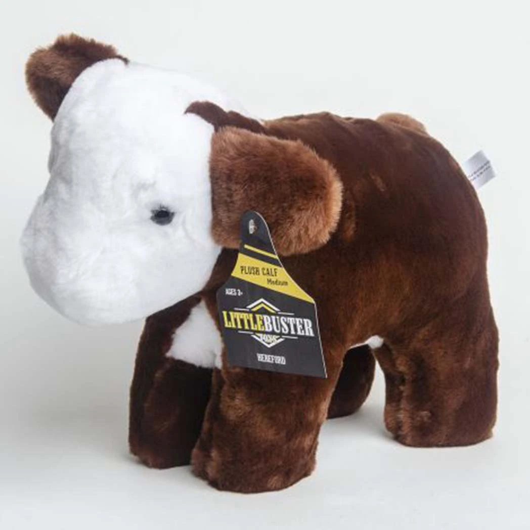 Little Buster Medium Plush Hereford Calf 3 Little Buster Medium Plush Hereford Calf