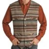Powder River Men's Grey Serape Nevada Vest -Western Cowboy Equipment PRMO98RZZIZ 86810