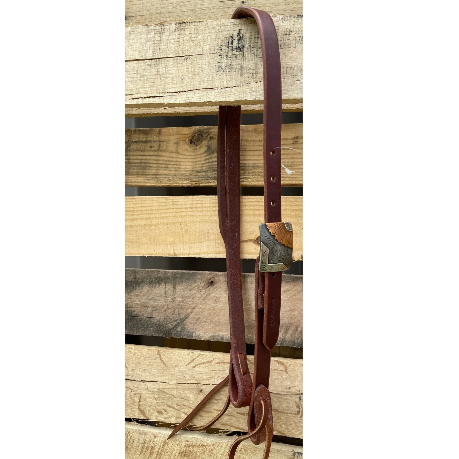 Cowperson Tack 3/4" Split Ear With Square Sunflower Buckle 3 Cowperson Tack 3/4" Split Ear With Square Sunflower Buckle