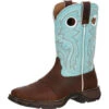 Durango Women's Brown And Powder Blue Square Toe -Western Cowboy Equipment RD3471 LARGE 3e9124f5 21de 44b2 a483 f7e3a6fb4501