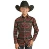Boy's Rock & Roll Cowboy Aztec Snap Western Snap Shirt -Western Cowboy Equipment RRBSOSRZ1J