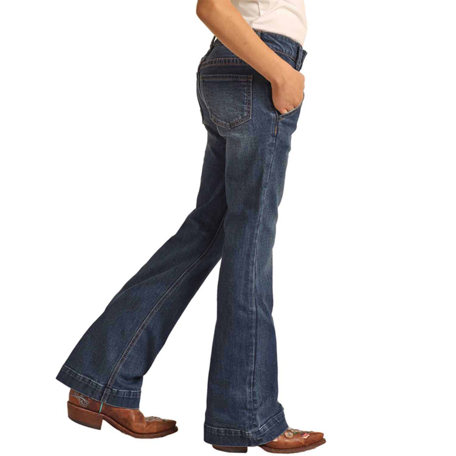 Rock & Roll Girls Mid Rise Trouser 4 Rock & Roll Girls Mid Rise Trouser - Image 2