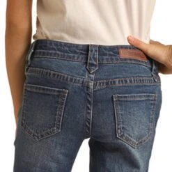 Rock & Roll Girls Mid Rise Trouser 9 Rock & Roll Girls Mid Rise Trouser -Western Cowboy Equipment RRGD5MR0XJ B 1