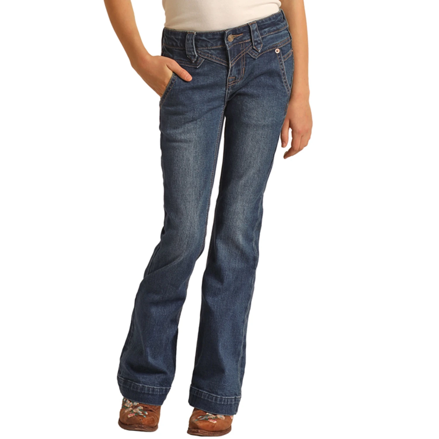 Rock & Roll Girls Mid Rise Trouser 3 Rock & Roll Girls Mid Rise Trouser