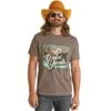 Rock & Roll Men's Charcoal Dale Graphic Tee -Western Cowboy Equipment RRUT21R12P