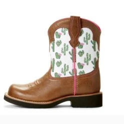Ariat Kid's Brown Cactus Fatbaby Round Toe Boot -Western Cowboy Equipment S19 KDS WEST Couto 10027309 side