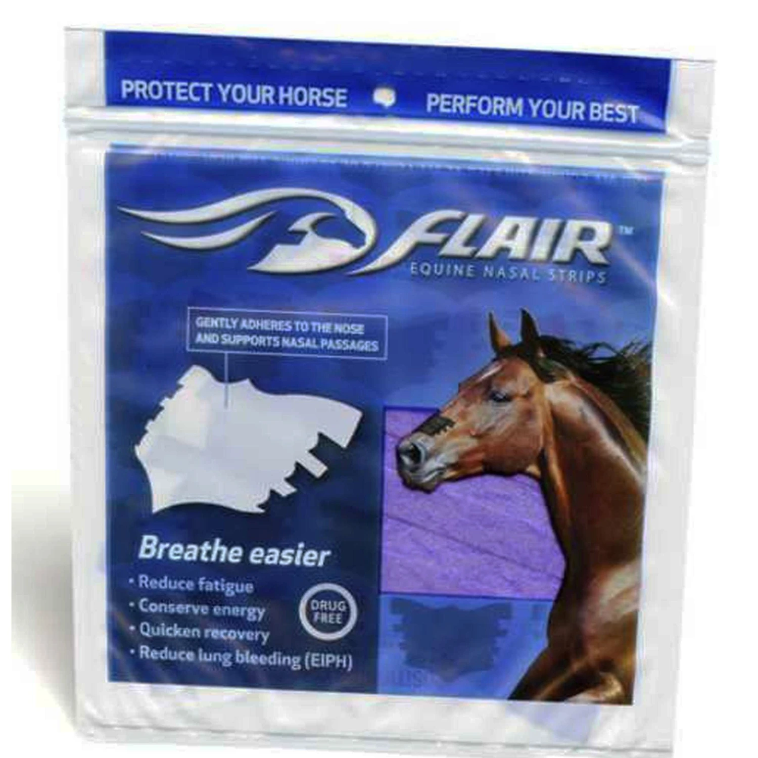 Flair Equine Nasal Strip Purple 6 Pack 3 Flair Equine Nasal Strip Purple 6 Pack