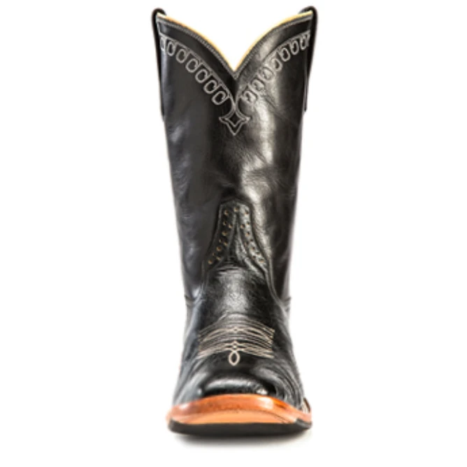 Rios Of Mercedes, Black Smooth Quill Ostrich Square Toe 5 Rios Of Mercedes, Black Smooth Quill Ostrich Square Toe - Image 3
