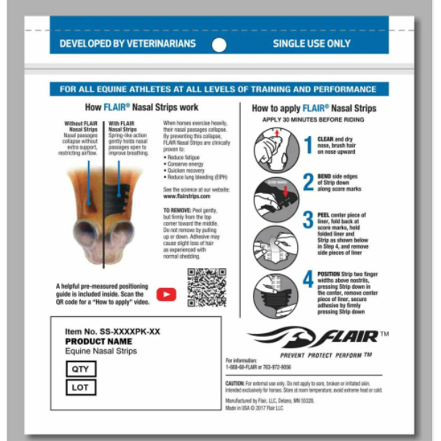 Flair Equine Nasal Strips Brown 6 Pack 5 Flair Equine Nasal Strips Brown 6 Pack - Image 3