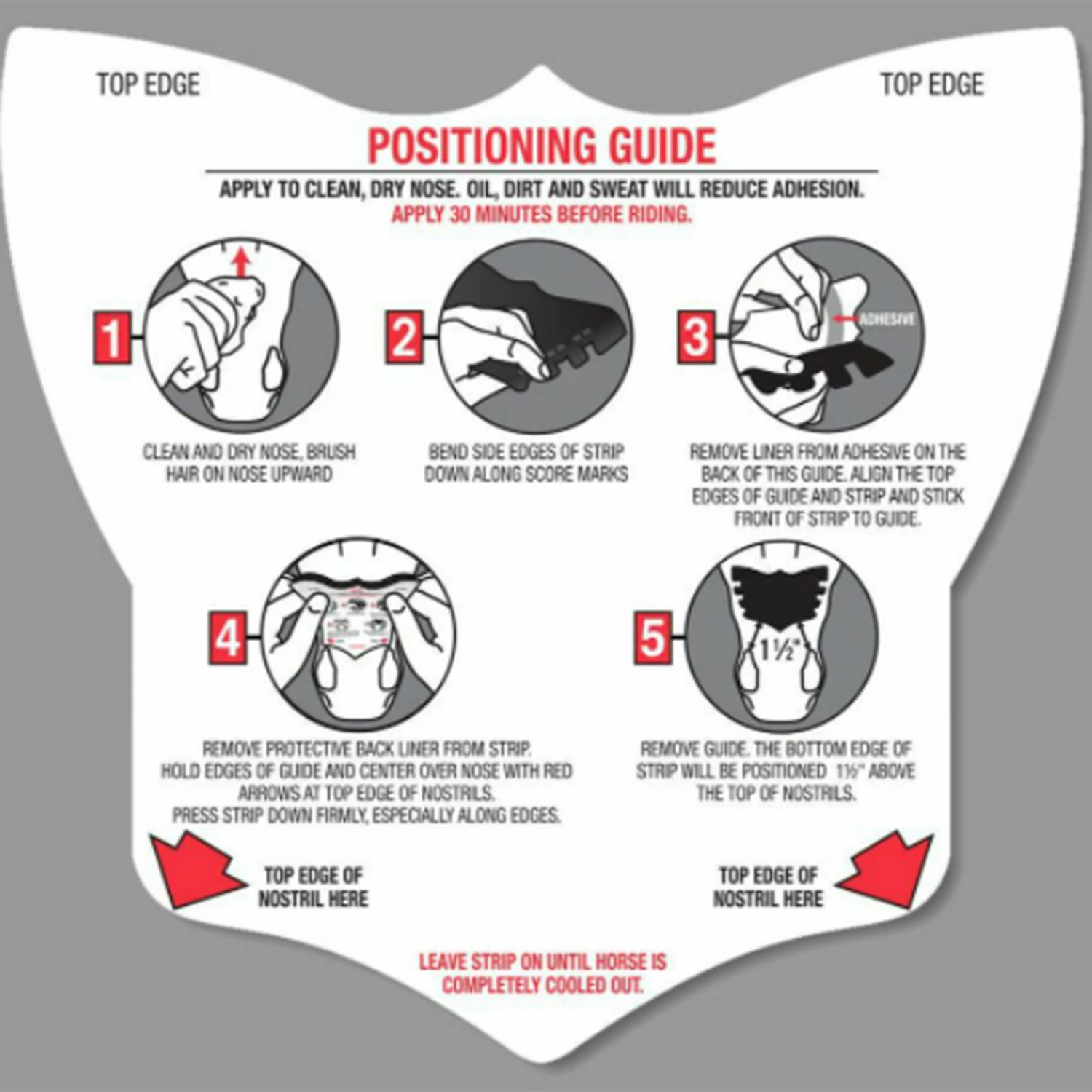 Flair Equine Nasal Strips Brown 6 Pack 6 Flair Equine Nasal Strips Brown 6 Pack - Image 4