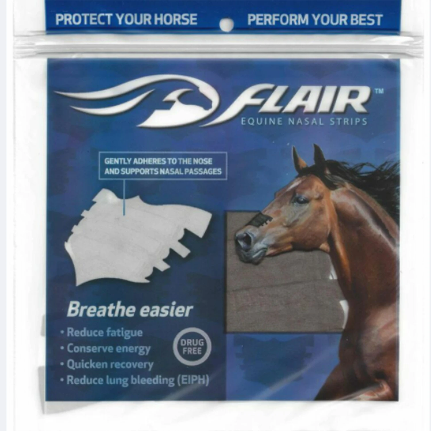 Flair Equine Nasal Strips Brown 6 Pack 4 Flair Equine Nasal Strips Brown 6 Pack - Image 2