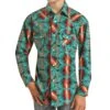 Rock & Roll Boy's Aztec Teal Poplin Shirt -Western Cowboy Equipment Screenshot2022 08 18114154