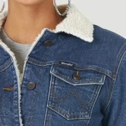 Wrangler Women's Denim Sherpa Jacket 8 Wrangler Women's Denim Sherpa Jacket -Western Cowboy Equipment Screenshot2023 01 06145330