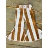 Mustard & White Striped Flares