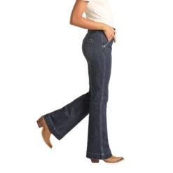 Rock & Roll Cowgirl High Rise Dark Trouser Jeans -Western Cowboy Equipment Screenshot2023 05 25114842