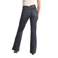 Rock & Roll Cowgirl High Rise Dark Trouser Jeans -Western Cowboy Equipment Screenshot2023 05 25114951