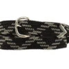 Black And Grey Webbed Belt -Western Cowboy Equipment WEG01845