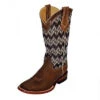 Ferrini Brown Chevron Square Toe Boot -Western Cowboy Equipment WEG03241