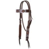 Circle Y Brown And White Beaded Aztec Browband 1 Circle Y Brown And White Beaded Aztec Browband -Western Cowboy Equipment X0221 2004