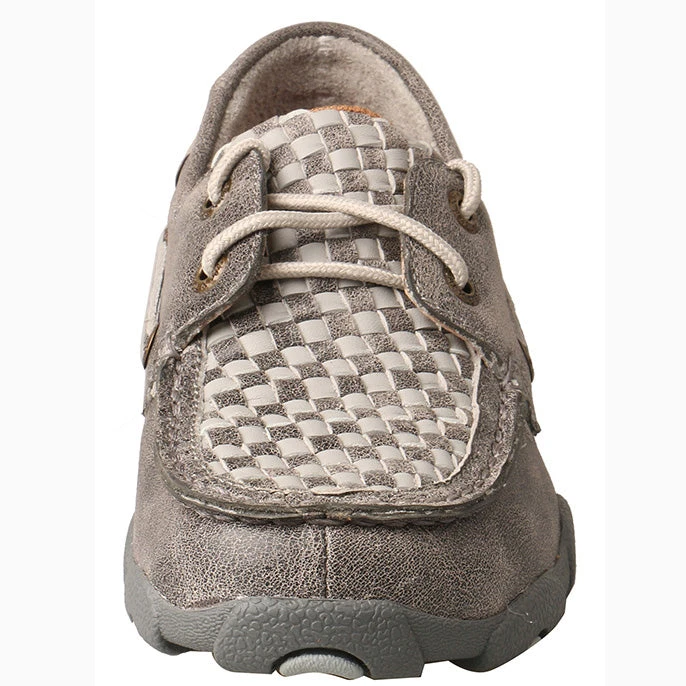 Twisted X Kid's Grey Weave Moc 5 Twisted X Kid's Grey Weave Moc - Image 3