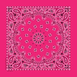 Hot Pink Paisley Bandanna