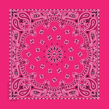 Hot Pink Paisley Bandanna 3 Hot Pink Paisley Bandanna