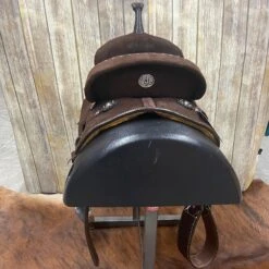 Double J Saddlery 14 Inch Wide Pozzi Barrel Saddle -Western Cowboy Equipment back 9d188389 ab96 4fc3 b40f 143483e86d33