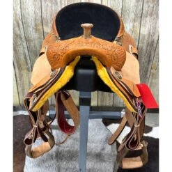 HR Saddlery 15 Inch Barrel Saddle 8 HR Saddlery 15 Inch Barrel Saddle -Western Cowboy Equipment barrelfront 2e22dfbe 01de 47a6 8a42 af2ef4b45184