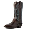 Ariat Chocolate Chip Sundown Snip Square Toe Boots -Western Cowboy Equipment brown 1 500x500 1